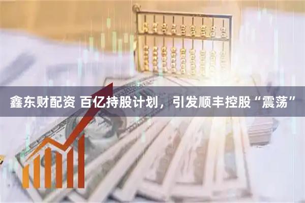 鑫东财配资 百亿持股计划，引发顺丰控股“震荡”